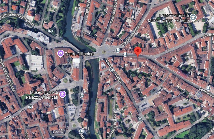 Mappa della sede Iusfood in Contrà XX Settembre 42, Vicenza